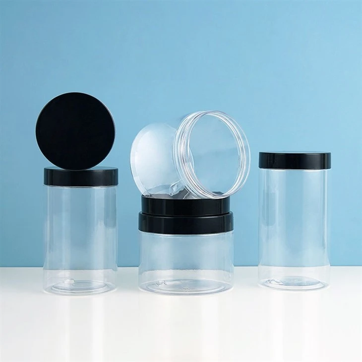 300ml 350ml PET Transparent Packaging Cream Jar suppliers