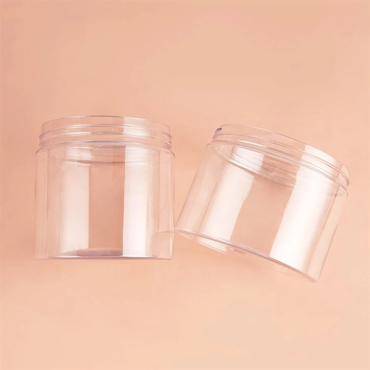 300ml 350ml PET Transparent Packaging Cream Jar high quality